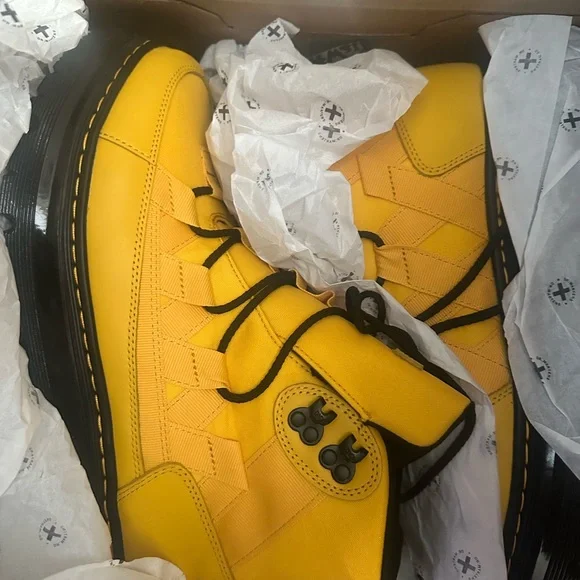 Dr. Martens Yellow Men's Boots - Picture 2 of 3